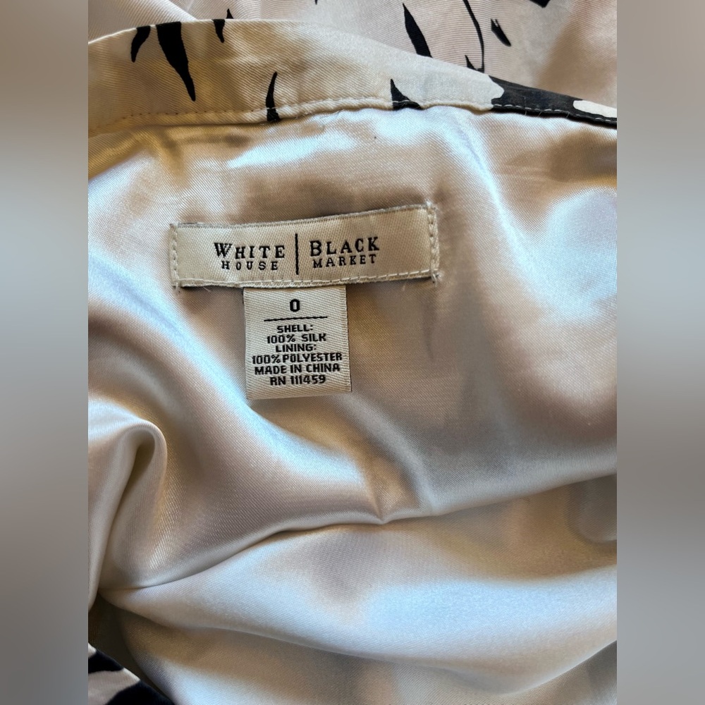 White House Black Market silk skirt size 0 - Picture 2 of 6
